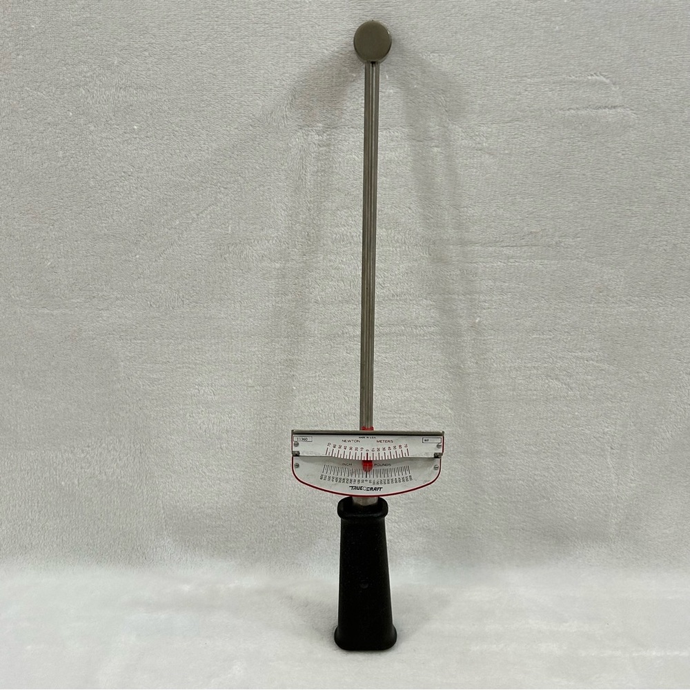 Vintage True Craft Rental Tools Round Beam Torque Wrench 3/8” Dr. 600 in.-lbs.